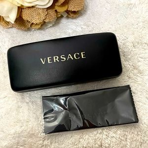 Versace Sunglass Case with cleaning cloth